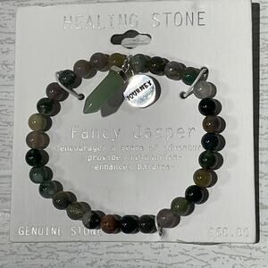 HEALING STONE Jasper Stretch Bracelet NWT